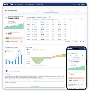 Nextfin profitability dashboard on mobile