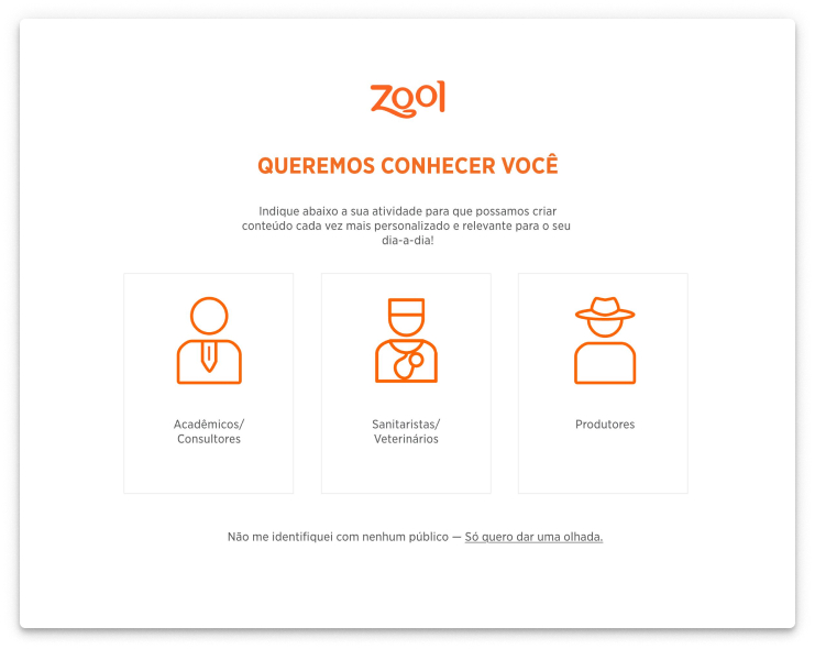 zool modal interface